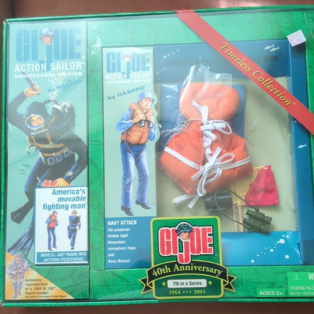 Hasbro GI Joe Action Sailor Set with Orange and Red Gear